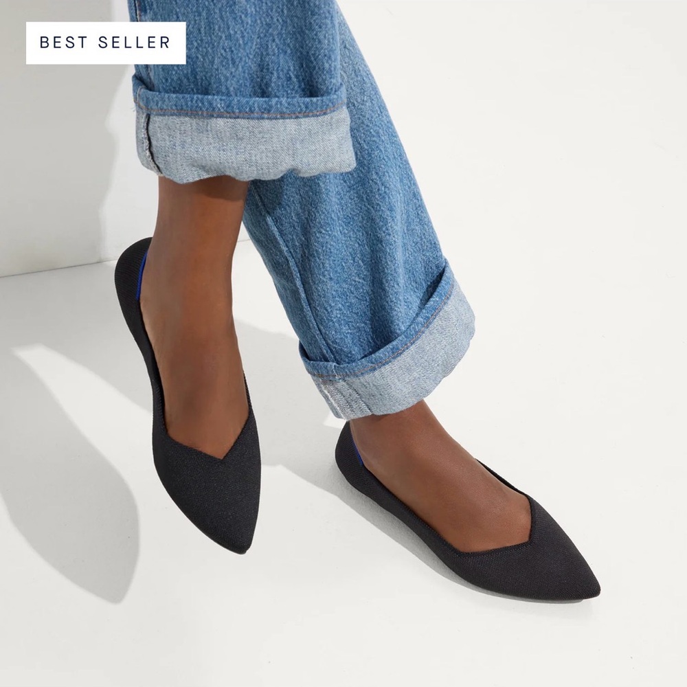 Rothy's Point II Black Women's Flats